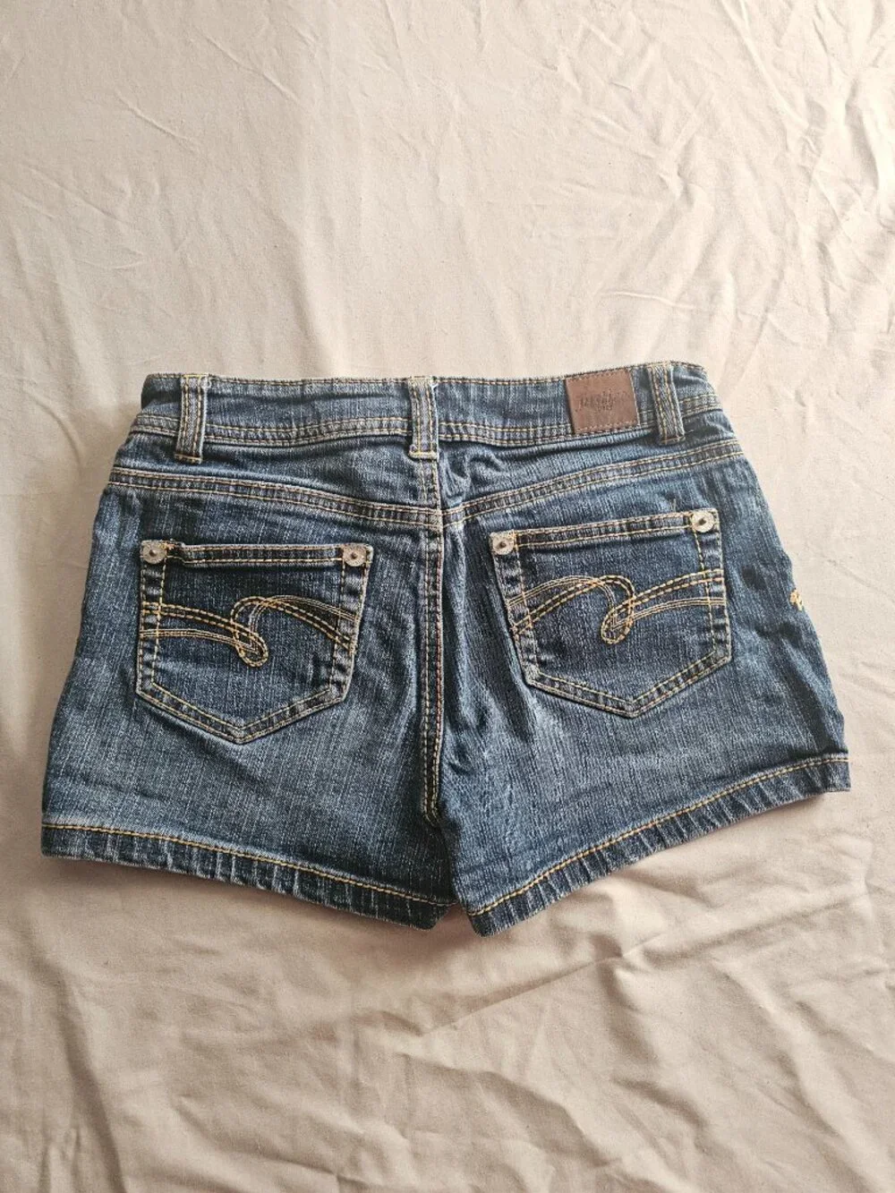 Justice Girls Denim Shorts Size 12R Blue Jean Shorty Classic 5 Pocket School